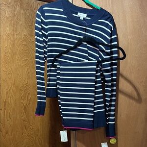 Navy Striped Skirt by Old Navy